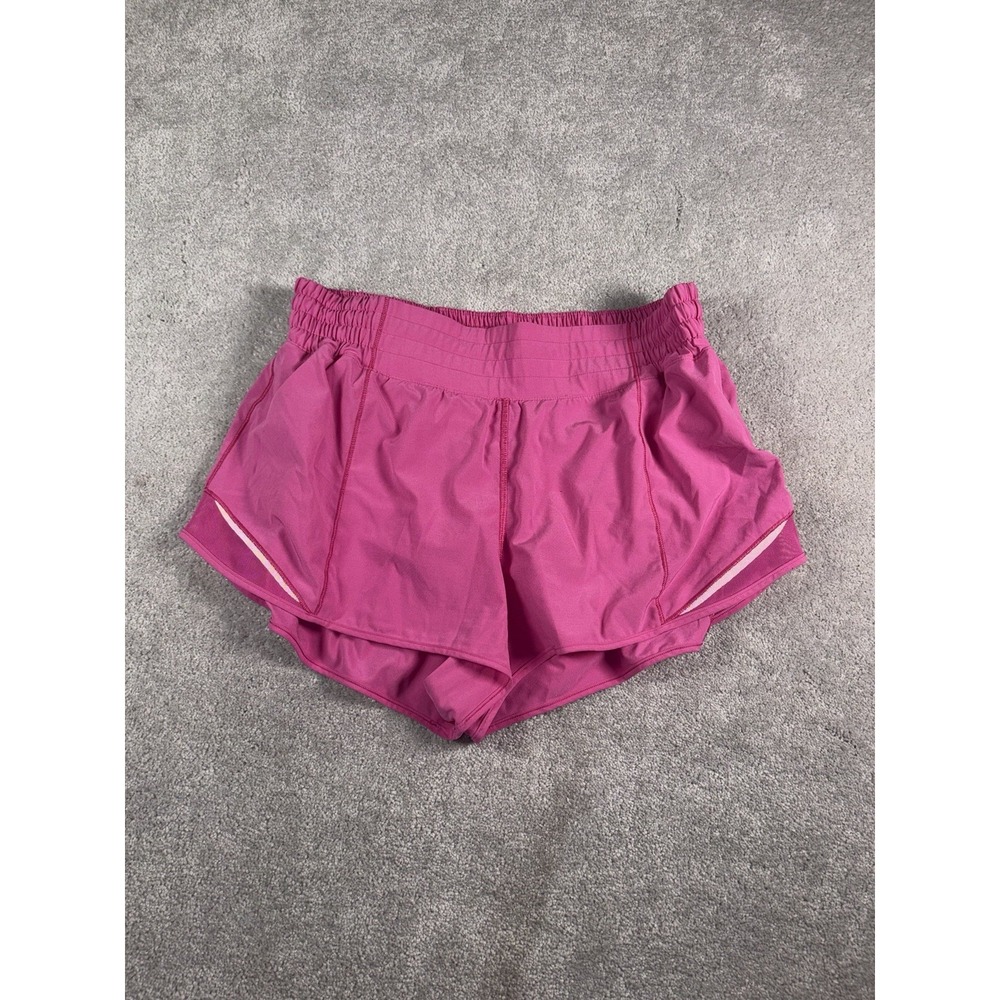 Lululemon Hotty Hot High-Rise Lined Short 2.5" Sonic Pink Size Women's 10